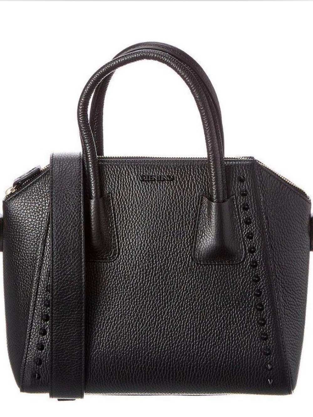Valentino by Mario Valentino Minimi NWOT black leather satchel tote